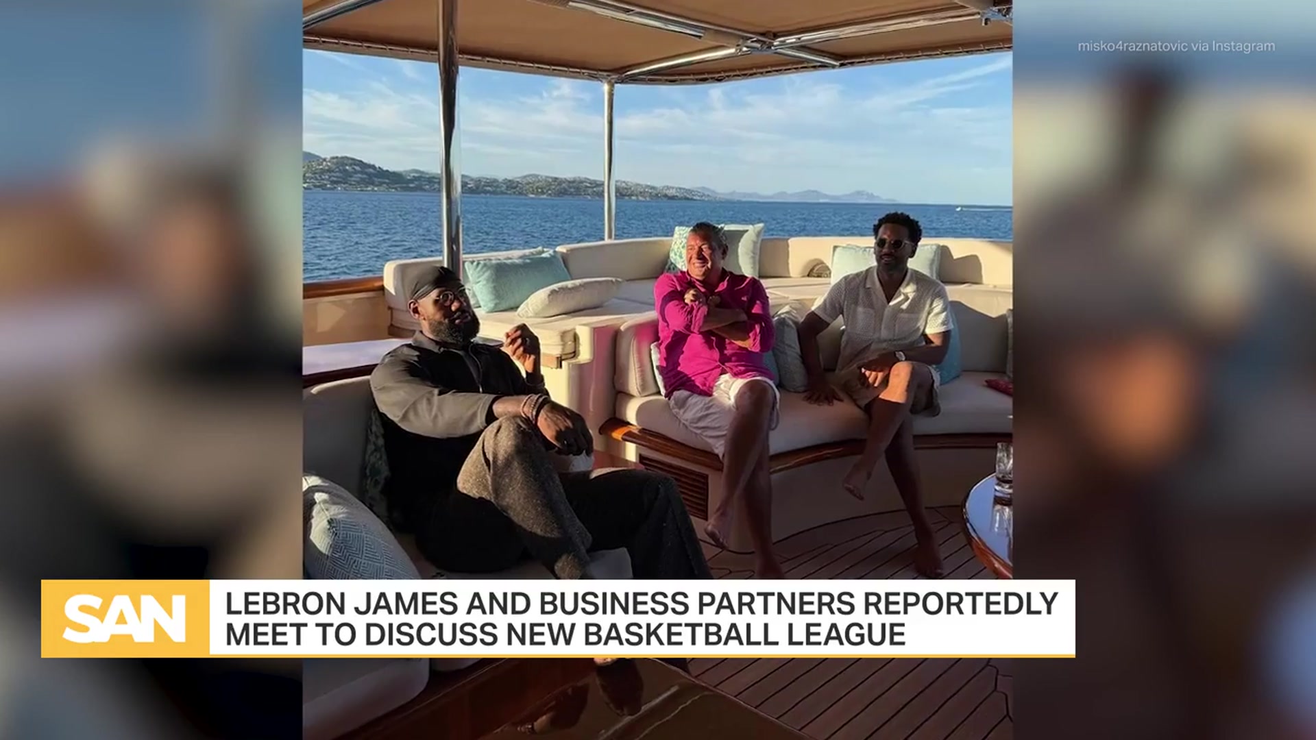 'Video thumbnail for LeBron James eyeing new $5 billion NBA rival fueled by foreign funding'