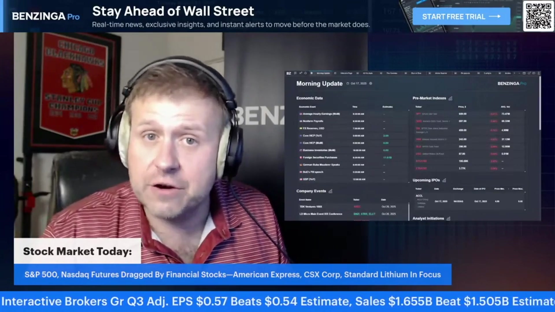 'Video thumbnail for S&P 500, Nasdaq Futures Dragged By Financial Stocks—American Express, CSX Corp, Standard Lithium In Focus'