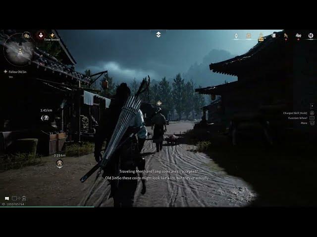 Video thumbnail for Where Winds Meet - Shopkeeper Fu: Follow Old Jin: Sell Grain To Merchant and Retrieve Parting tears