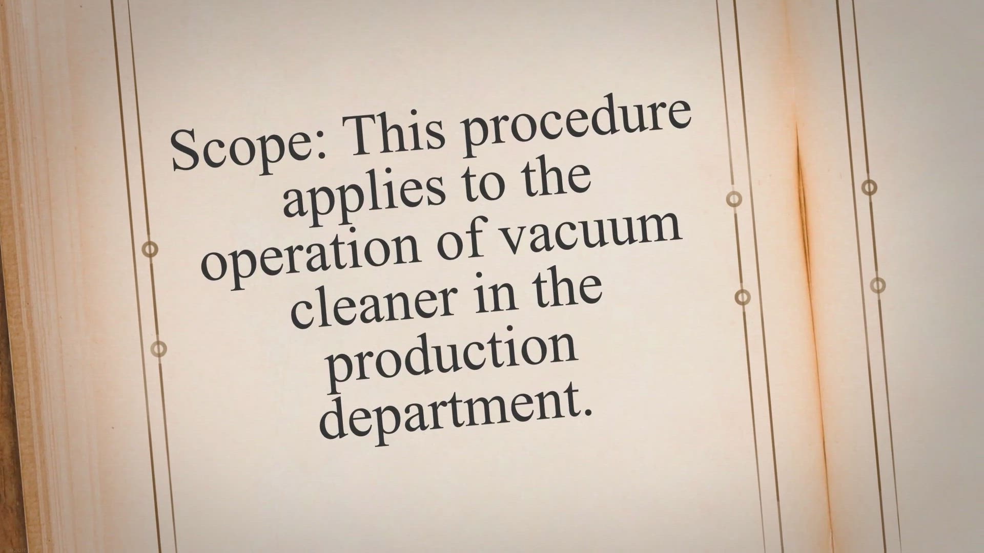 Video thumbnail for SOP on the Operation of Vacuum Cleaner