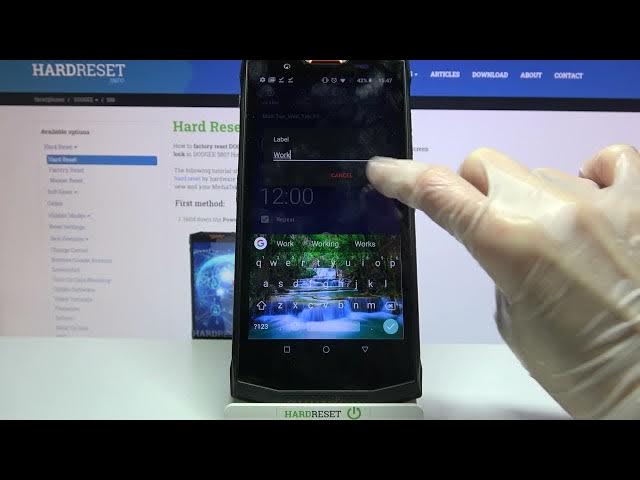 Video thumbnail for How to Set Up Alarm Clock on DOOGEE S80 – Alarm Settings