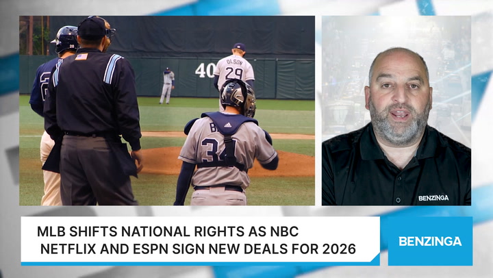 Video thumbnail for MLB Shifts National Rights As NBC Netflix And ESPN Sign New Deals For 2026
