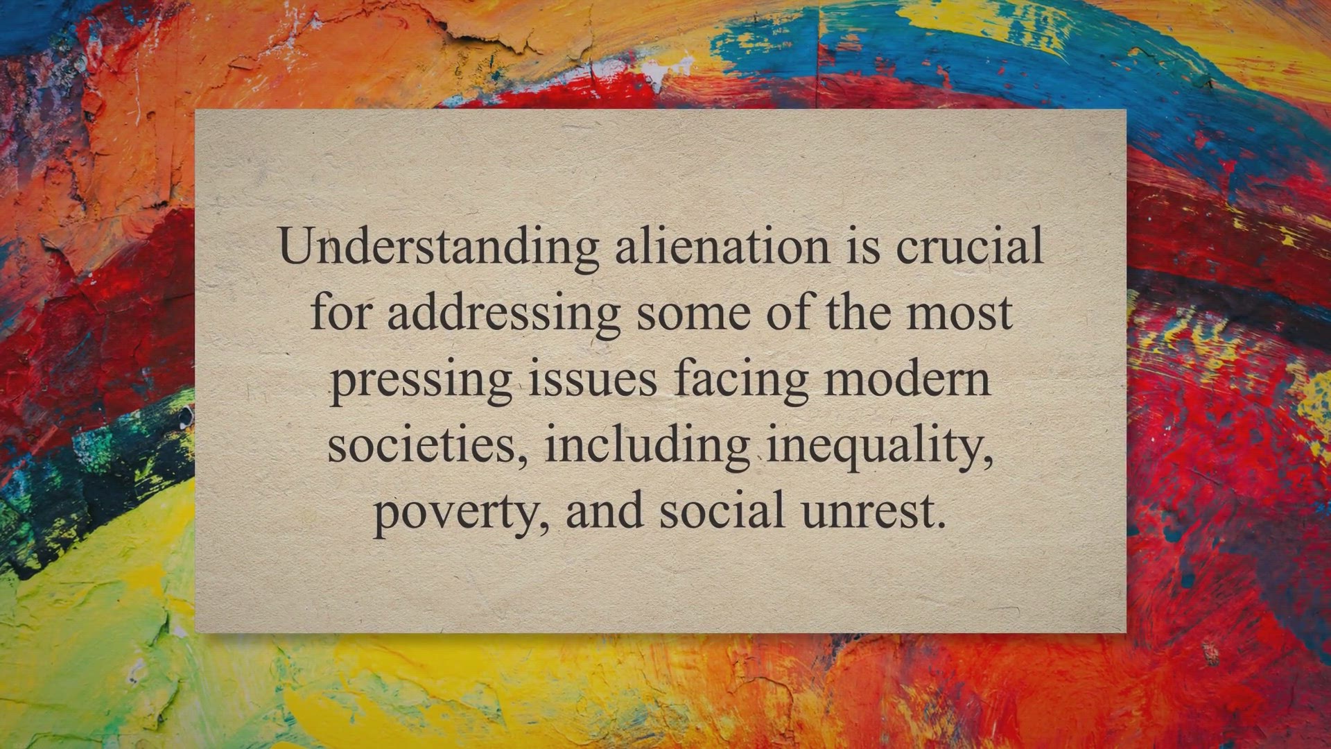 'Video thumbnail for Understanding Alienation in Sociology: Causes, Effects, and Solutions'
