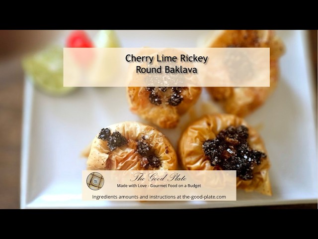 Video thumbnail for Cherry Lime Rickey Round Baklava