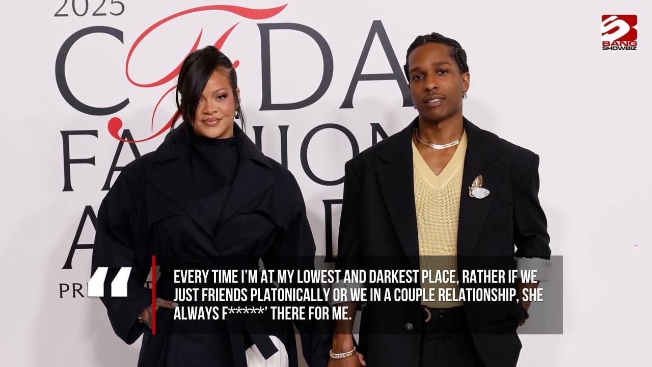 Video thumbnail for Rihanna has always stood by ASAP Rocky during the "lowest and darkest" moments of his life