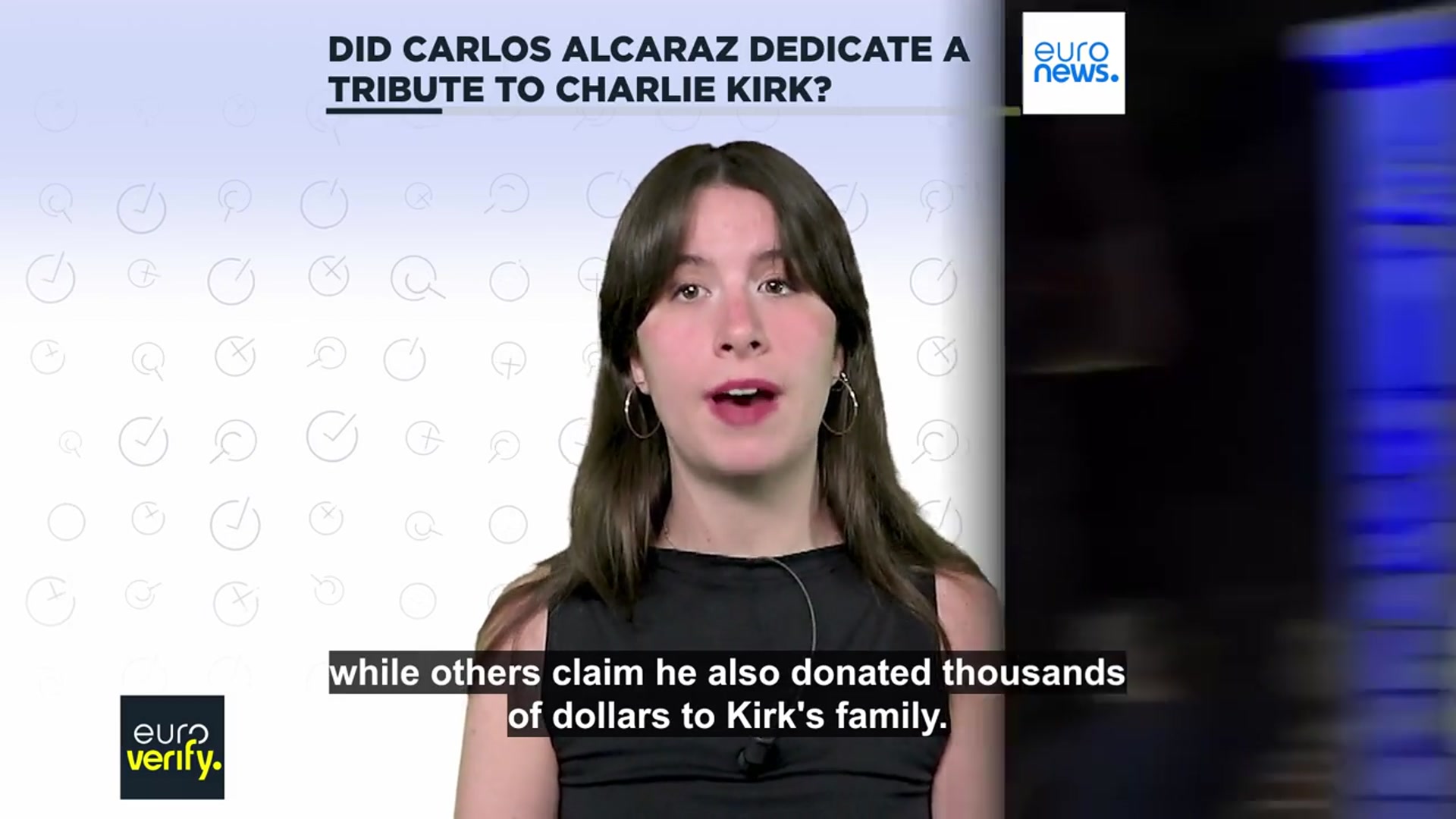 'Video thumbnail for Did Carlos Alcaraz dedicate an empty seat and golden plaque to Charlie Kirk?'