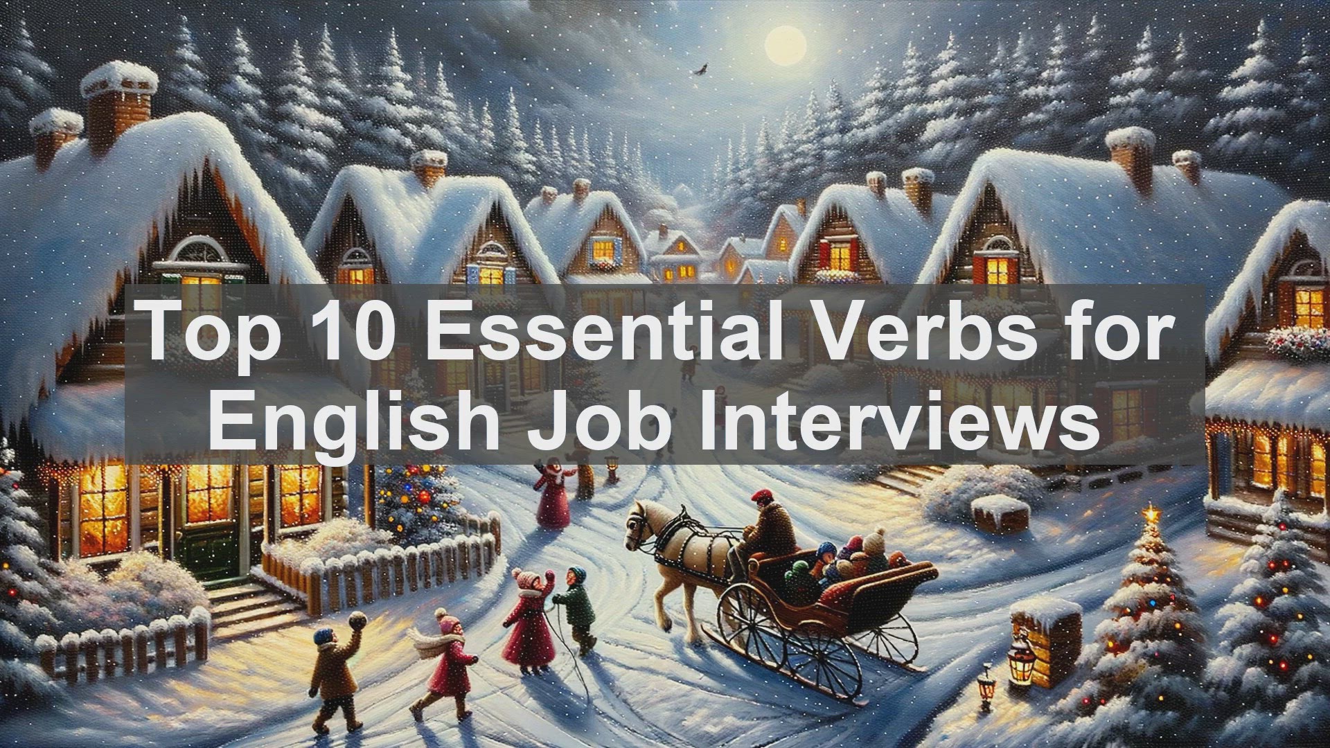 'Video thumbnail for Top 10 Essential Verbs for English Job Interviews'
