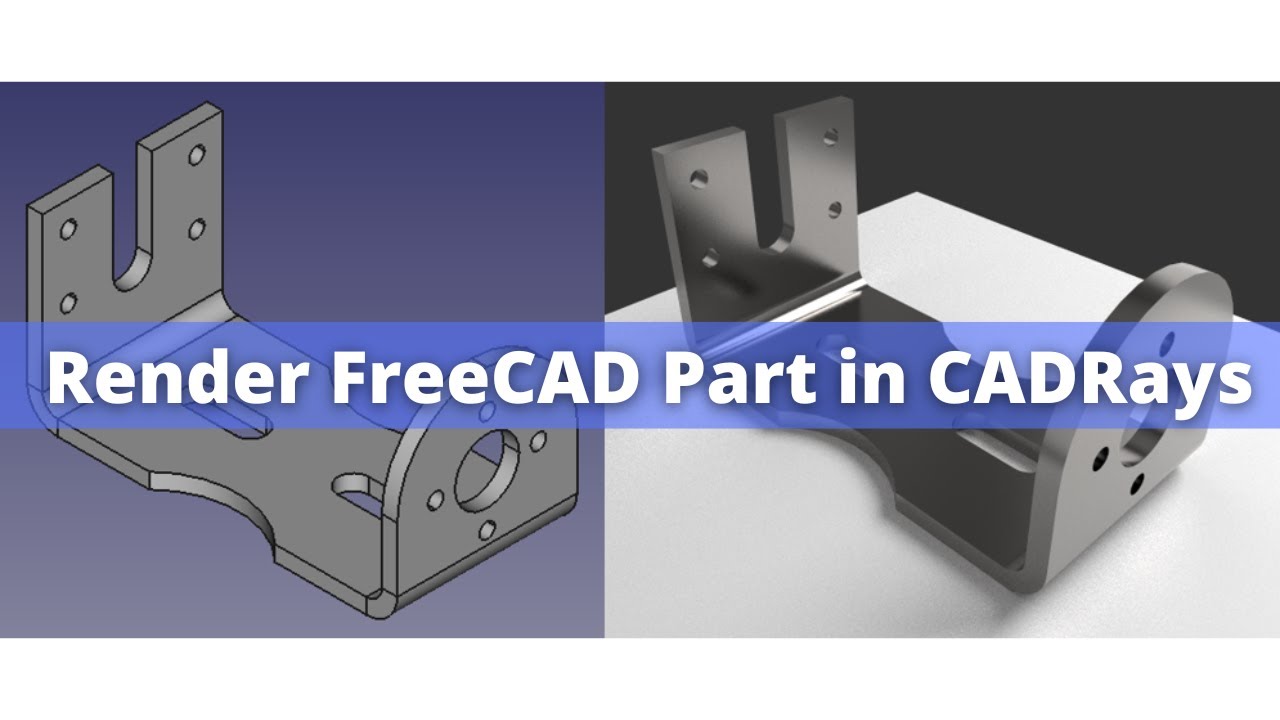 'Video thumbnail for Render FreeCAD Part in CADRays | FreeCAD Tutorial | CADRays Rendering | Mechnexus |'