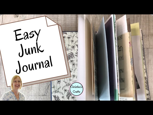 Video thumbnail for Easy JUNK JOURNAL (Beginners Step by Step Tutorial)  - great upcycling project