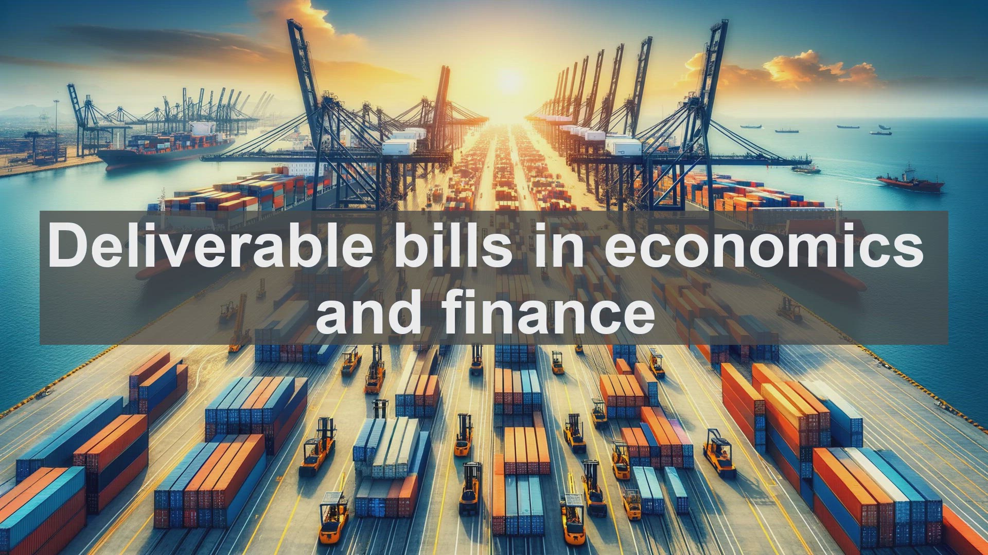 'Video thumbnail for Deliverable bills in economics and finance'