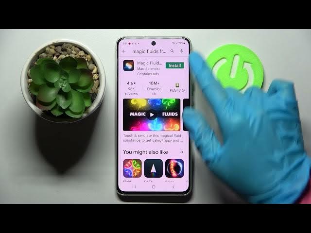 Video thumbnail for How to Download & Apply Live Wallpaper on SAMSUNG Galaxy S21 FE – Install Magic Fluids for Free