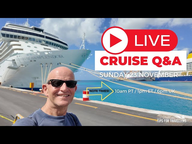 Video thumbnail for Cruise Q&A Live: Sunday 23 November (10am PT/ 1pm ET/ 6pm UK)