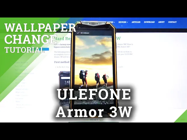 Video thumbnail for How to Change Wallpaper in ULEFONE Armor 3W – Find Wallpaper Section