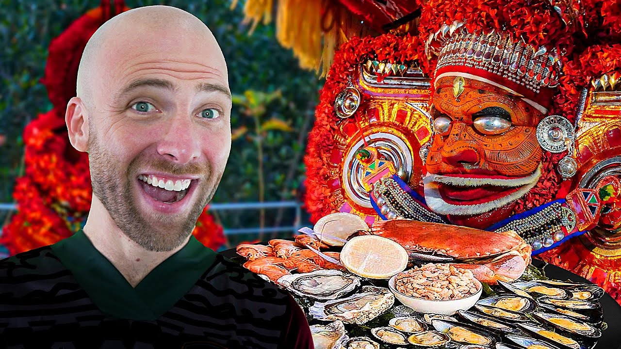 Video thumbnail for 100 Hours in Kannur, India! (Full Documentary) Kerala Street Food in Kannur!