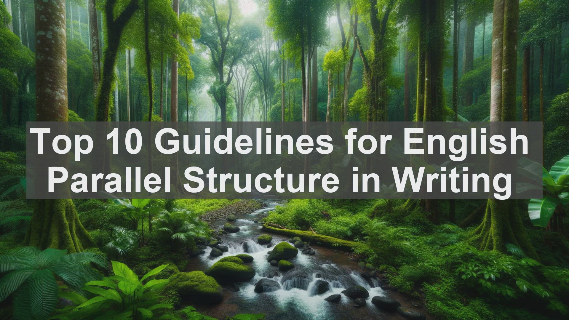 'Video thumbnail for Top 10 Guidelines for English Parallel Structure in Writing'
