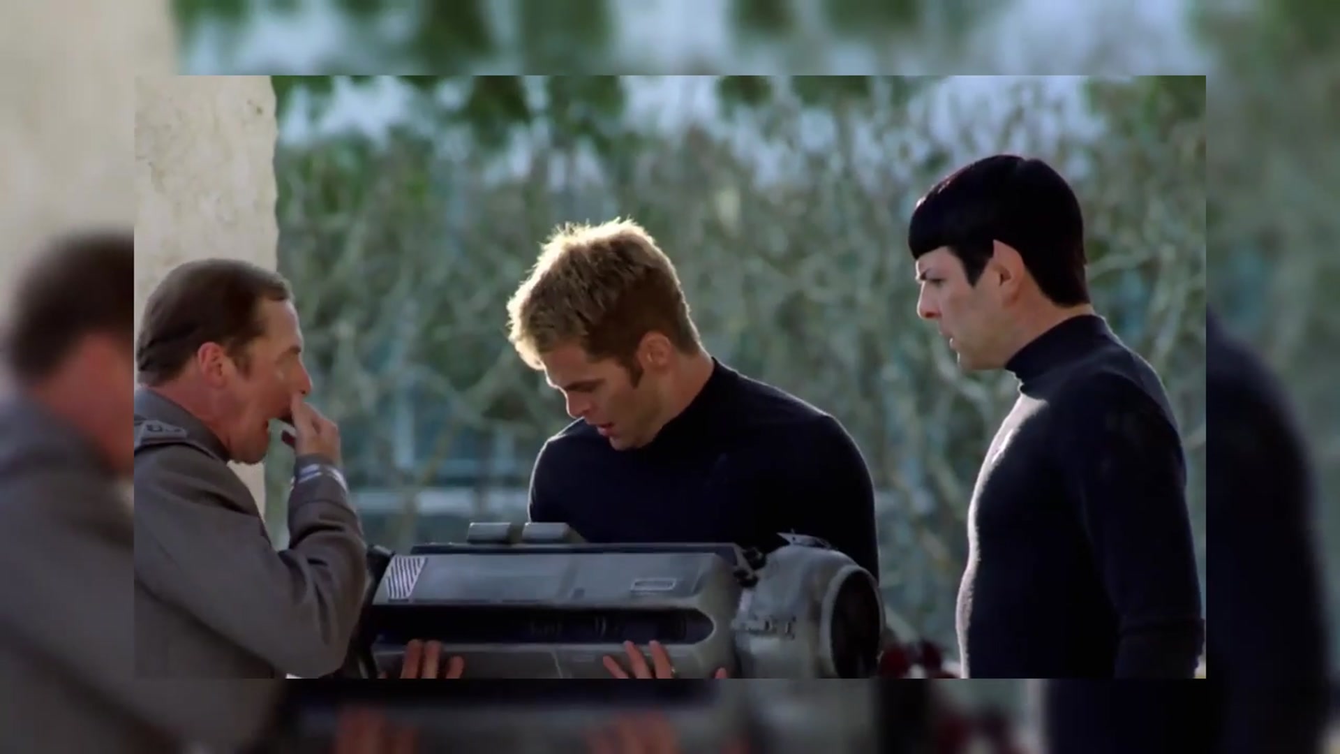 'Video thumbnail for The Funniest Star Trek Bloopers with Chris Pine & Benedict Cumberbatch'