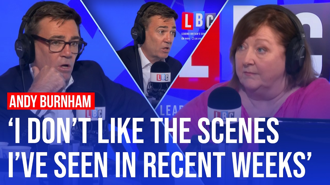 Video thumbnail for Highlights from Andy Burnham's phone-in with LBC