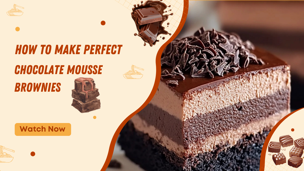 Video thumbnail for Chocolate Mousse Brownies