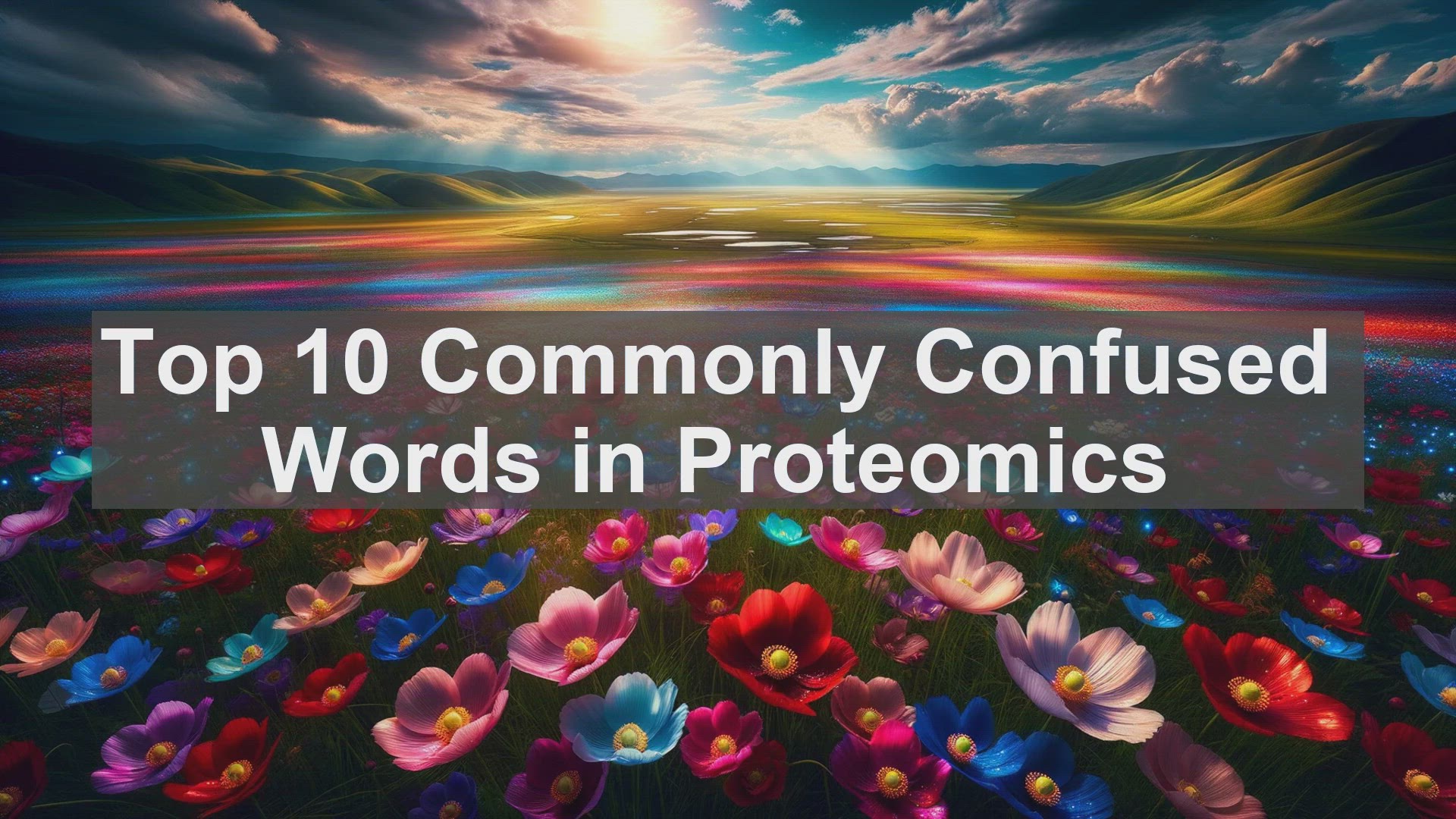 'Video thumbnail for Top 10 Commonly Confused Words in Proteomics'