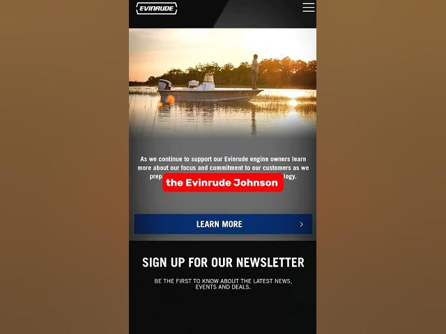 Video thumbnail for The TRUTH about Evinrude Johnson… #boatlife #boat #boats