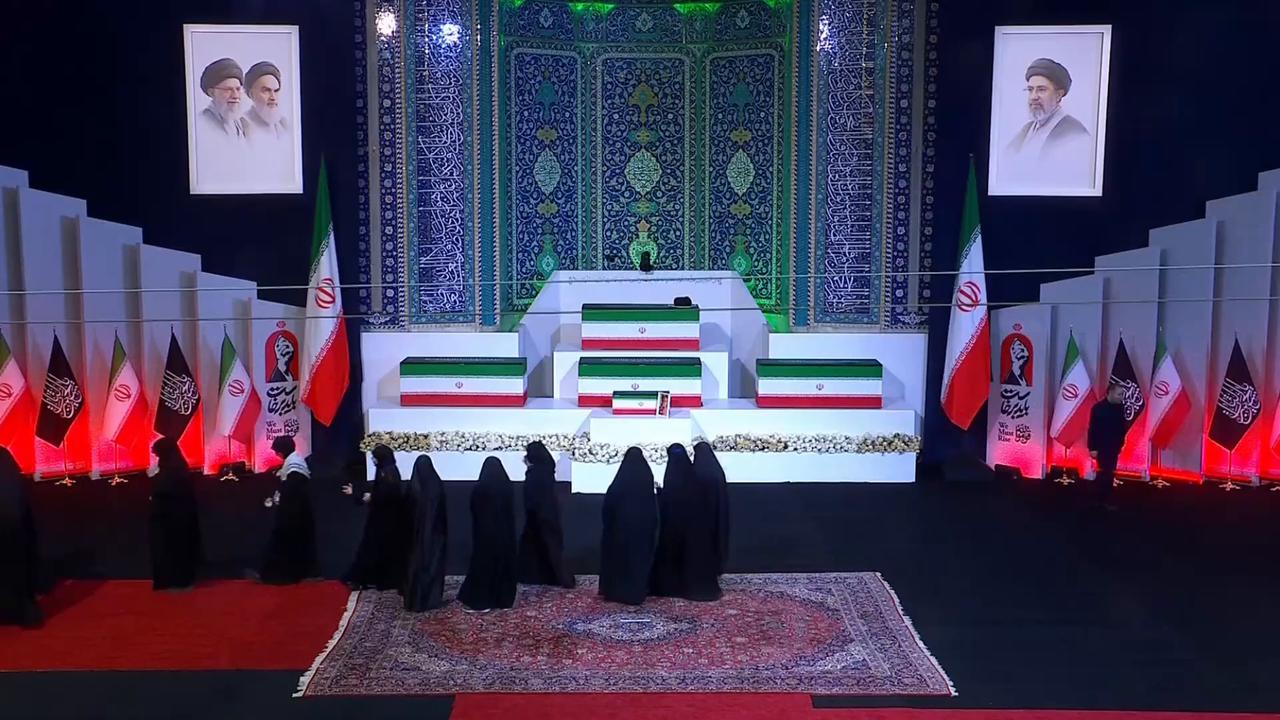 Video thumbnail for Iran: State memorial for Ali Khamenei begins in Tehran.