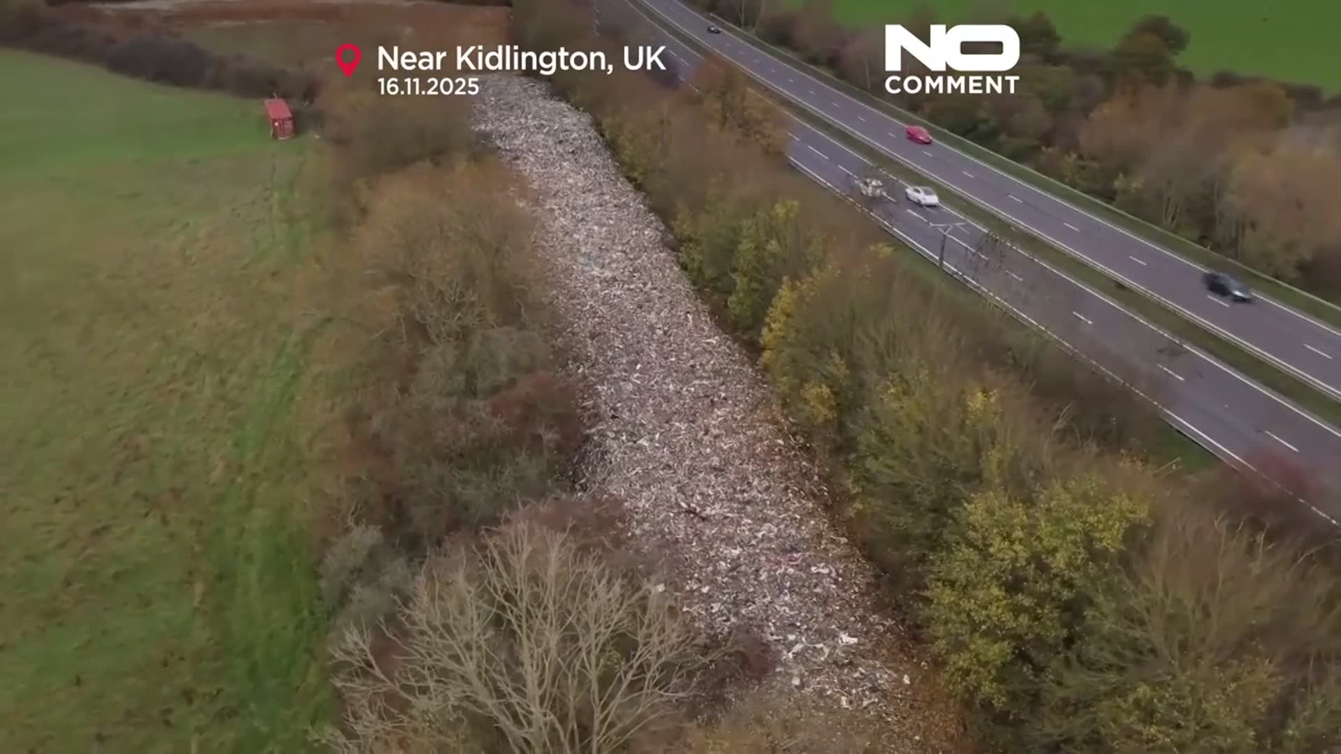 'Video thumbnail for Hundreds of tons of waste dumped in southern England spark ‘ecological disaster’ warning'