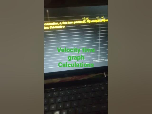 'Video thumbnail for Velocity time graph calculations #shorts #velocitytimegraph #velocity #time #acceleration #physics'