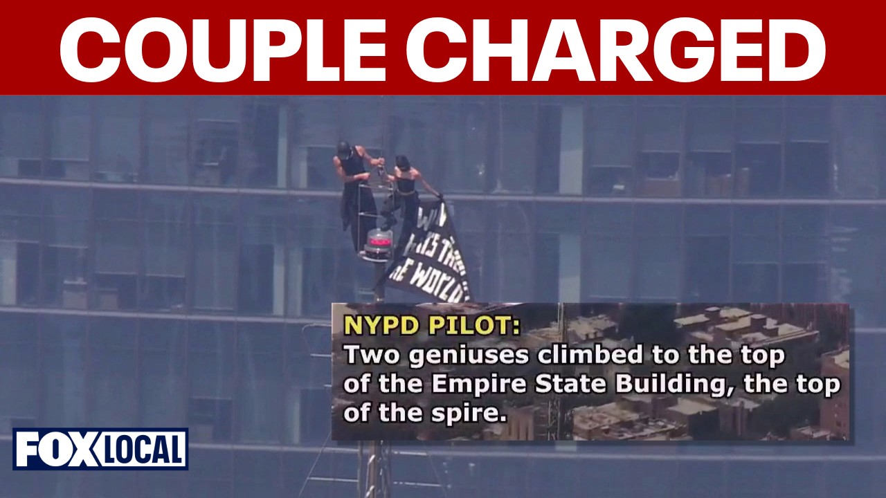 Video thumbnail for Empire State Building climbers face felony charges