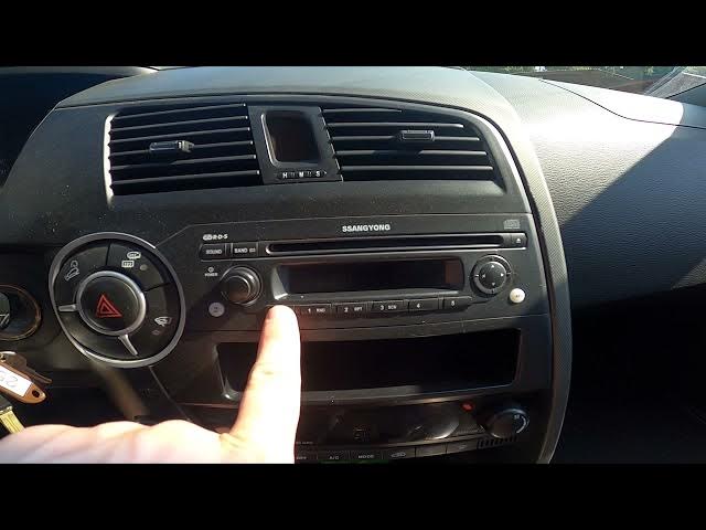 Video thumbnail for How to Change Radio Source in SsangYong Kyron ( 2005 – 2014 ) - Enable AUX or Bluetooth