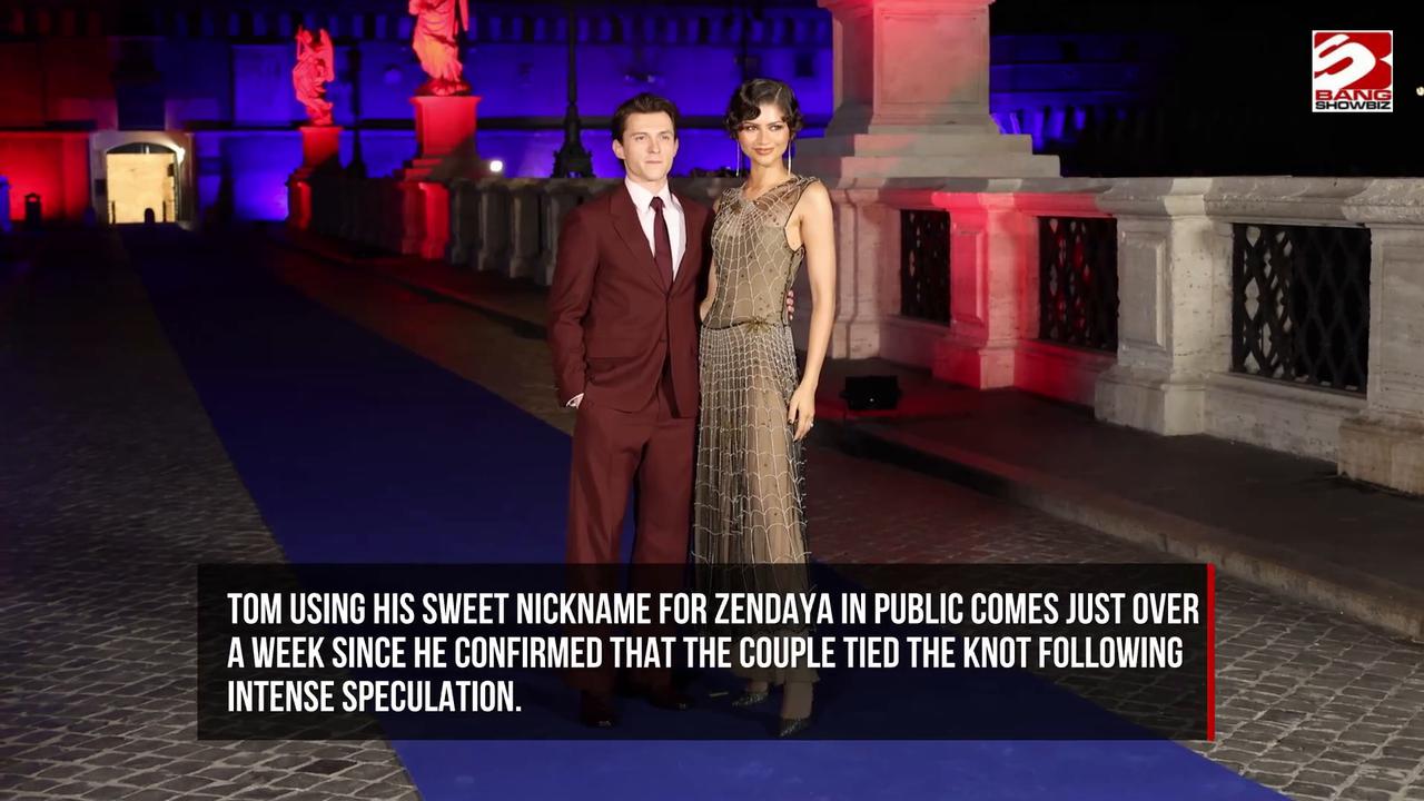 Video thumbnail for Tom Holland's cute nickname for Zendaya revealed