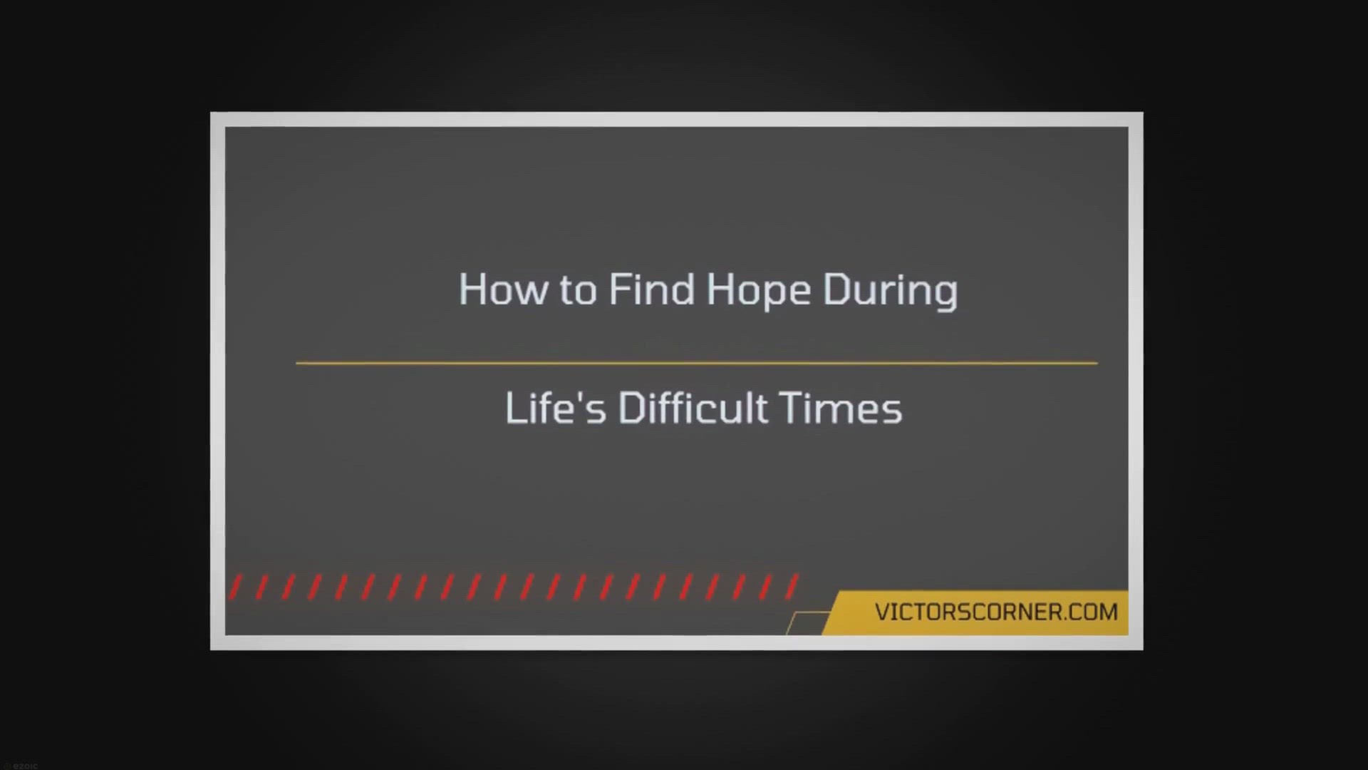 Video thumbnail for Trials and Tribulations: How to Find Hope in Life’s Difficult Times