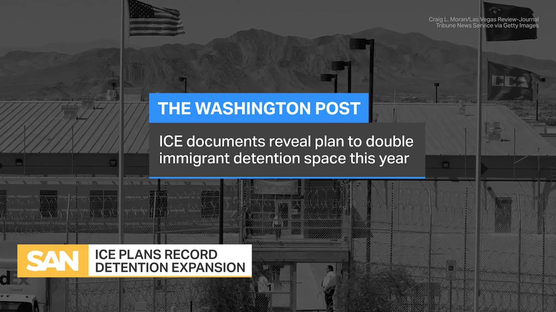'Video thumbnail for ICE plans to double detention capacity to more than 107,000 beds: Report'