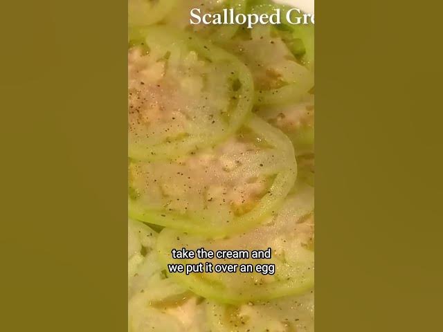 Video thumbnail for Seasoning and Slicing Green Tomatoes for Gratin #short