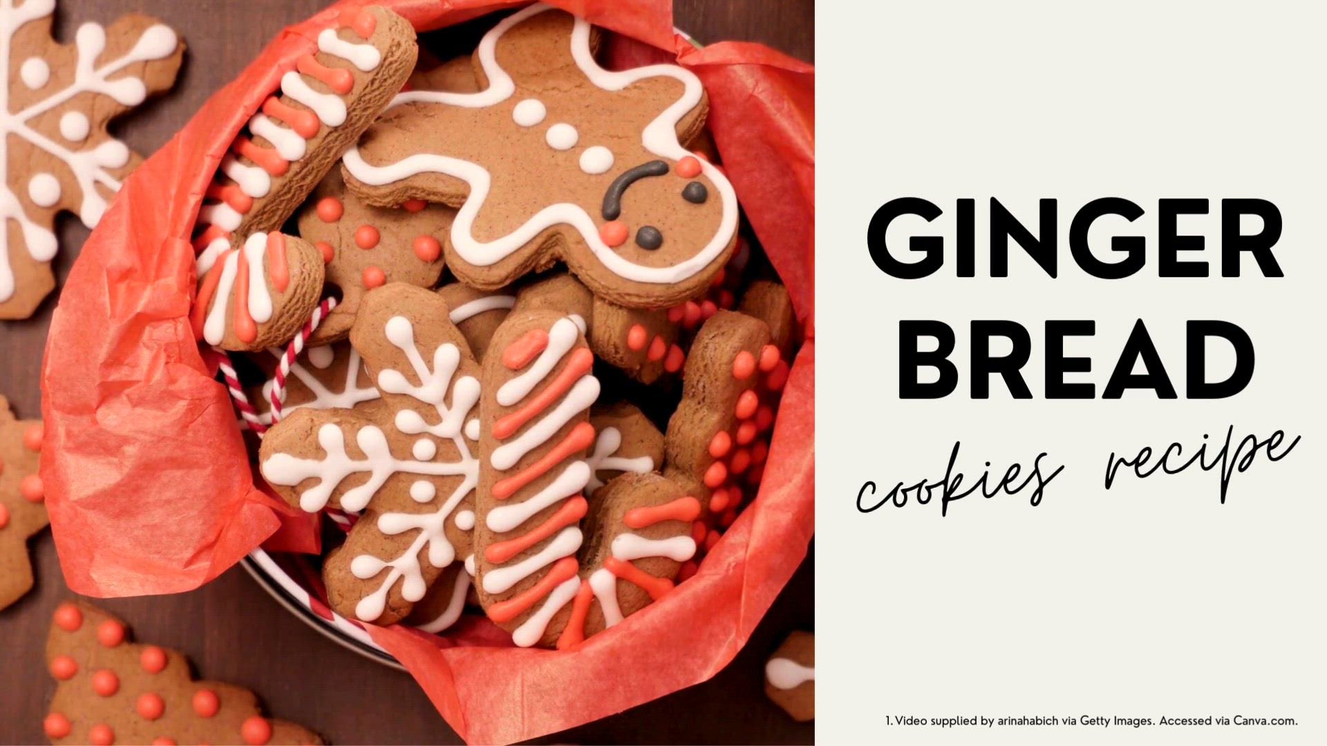 'Video thumbnail for Gingerbread Cookies'