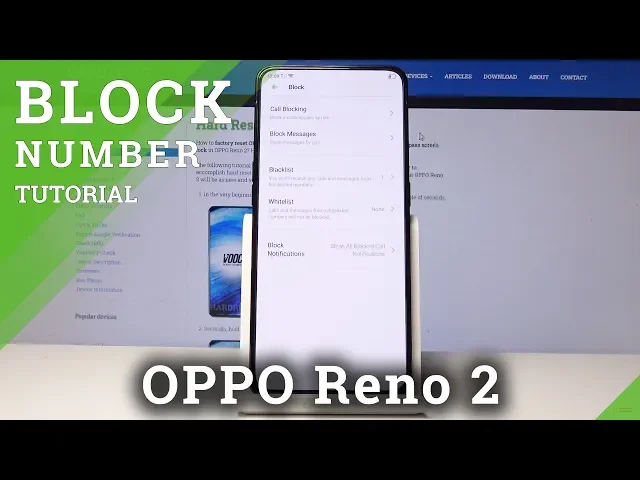 Video thumbnail for How to Create a Blacklist in OPPO Reno 2 - Block Number