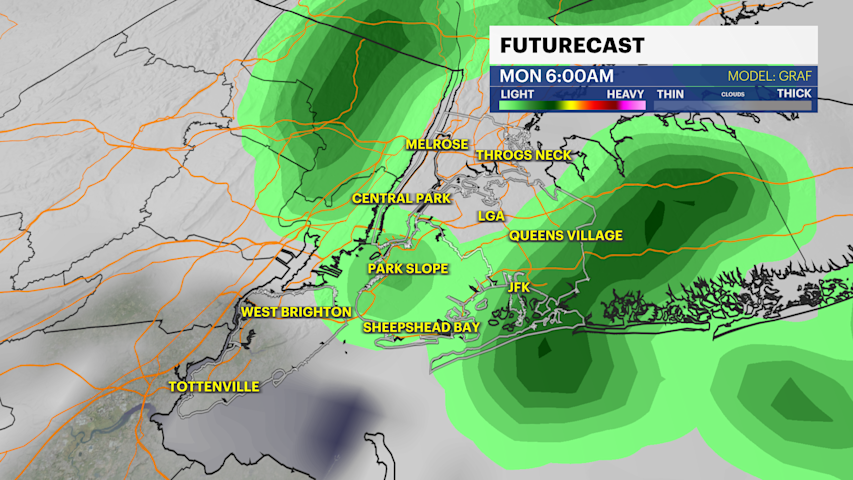 Video thumbnail for Increasing clouds today, showers on the way in Brooklyn