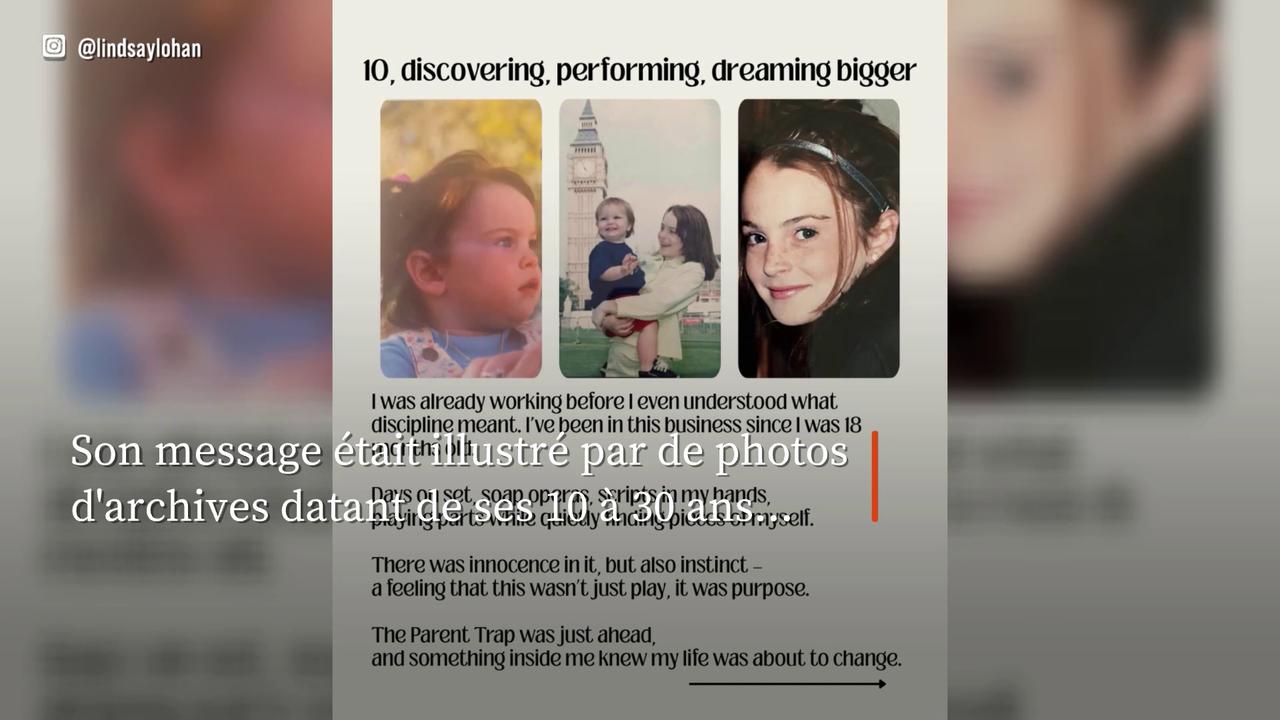 Video thumbnail for Pour ses 40 ans, Lindsay Lohan fait le point sur son parcours mouvementé.