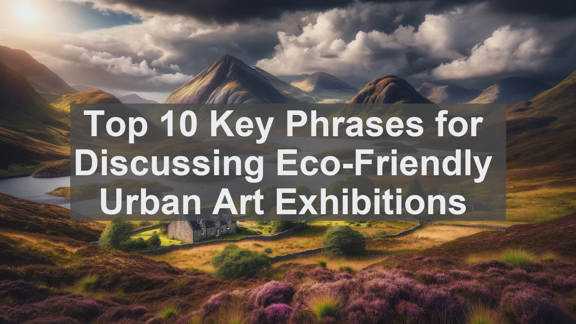'Video thumbnail for Top 10 Key Phrases for Discussing EcoFriendly Urban Art Exhibitions'