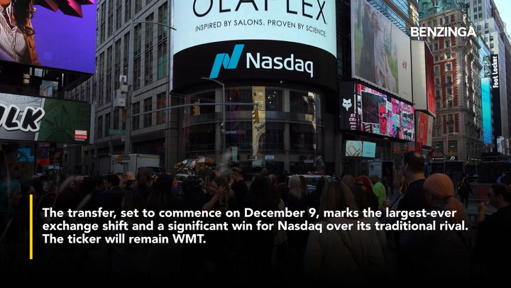Video thumbnail for Walmart Makes Historic Move To Join NASDAQ In Tech-Forward Retail Push
