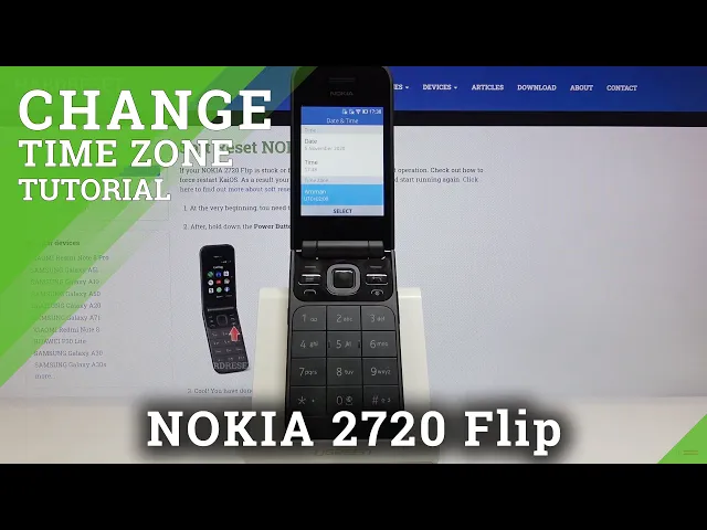 Video thumbnail for How to Change Date & Time in NOKIA 2720 Flip – Time Settings