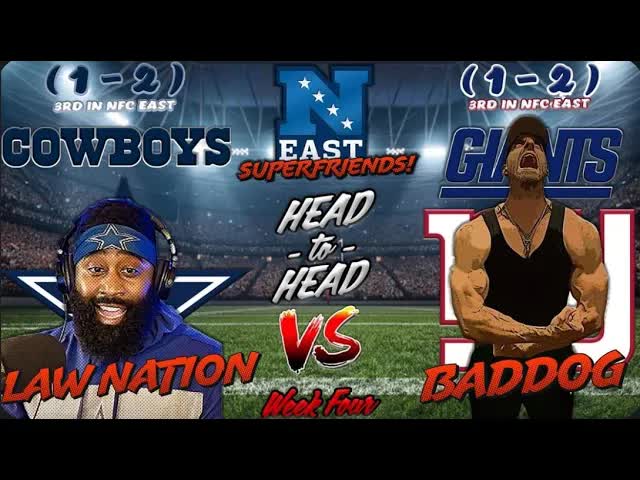 Video thumbnail for Cowboys vs. Giants NFC EAST Super Friends Battle + More