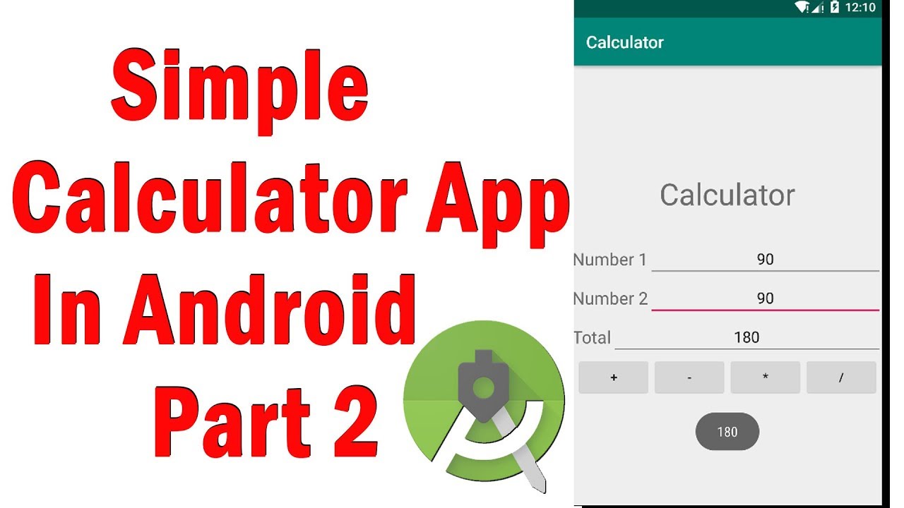 Video thumbnail for Simple Android Calculator App Part 2
