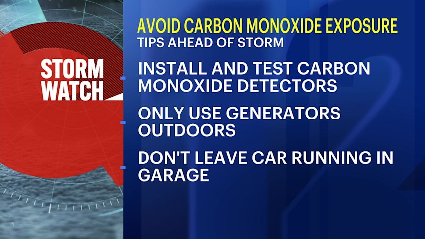 Video thumbnail for New Jersey warns of hidden carbon monoxide threat during storms and power outages