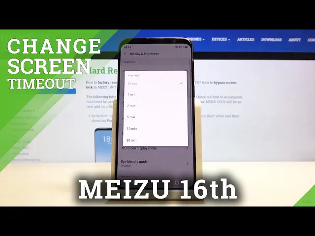 Video thumbnail for How to Set Up Sleep Time of MEIZU 16TH - Timeout
