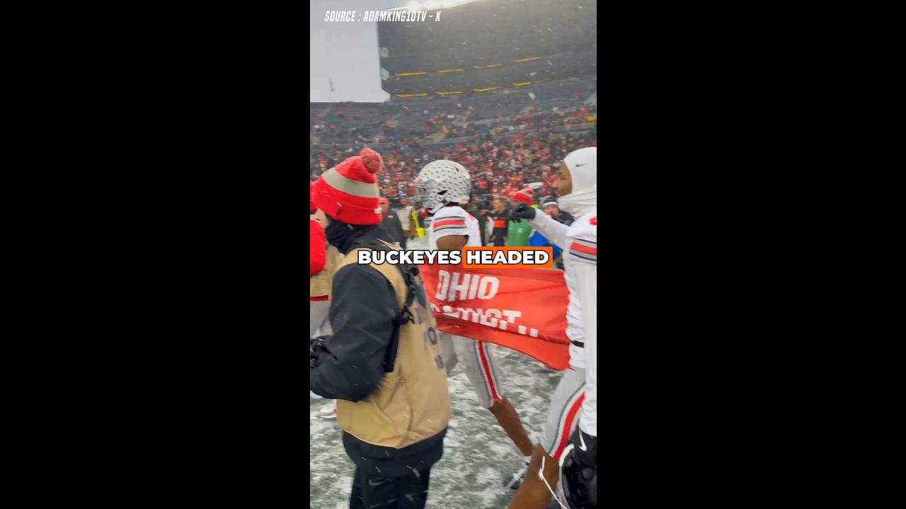 Video thumbnail for Ryan Day Stops Ohio State Players From Planting Flag on Michigan’s Field