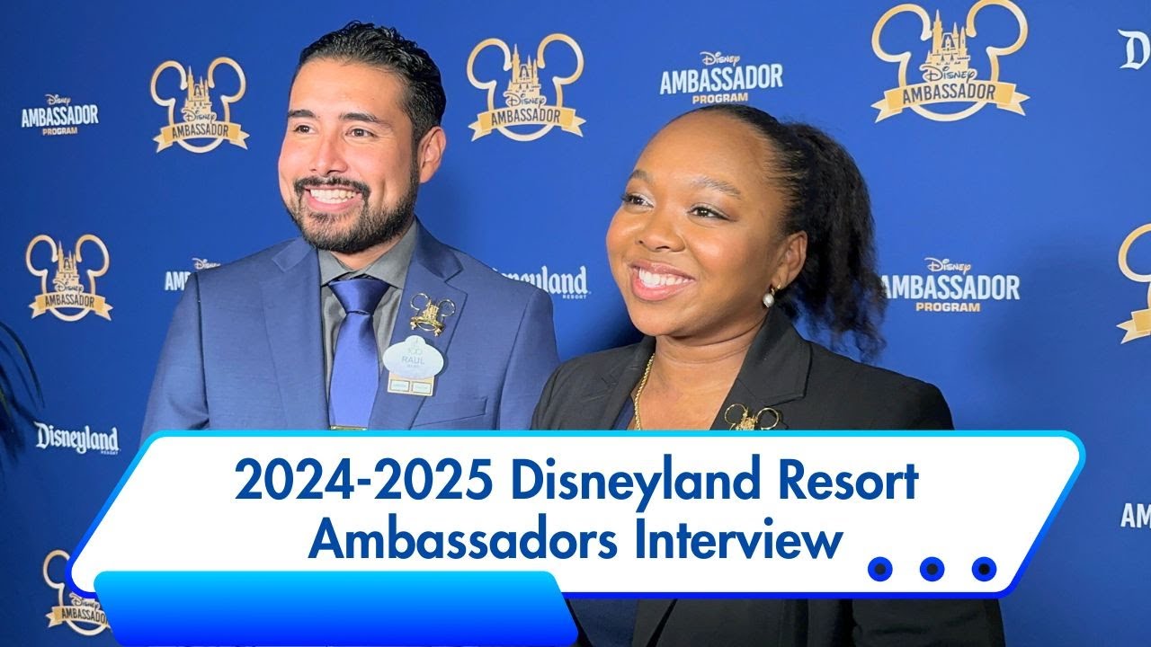 'Video thumbnail for Interview with 2024-2025 Disneyland Resort Ambassador Team - Raul Aquino Rojas & Jada Young 4K'