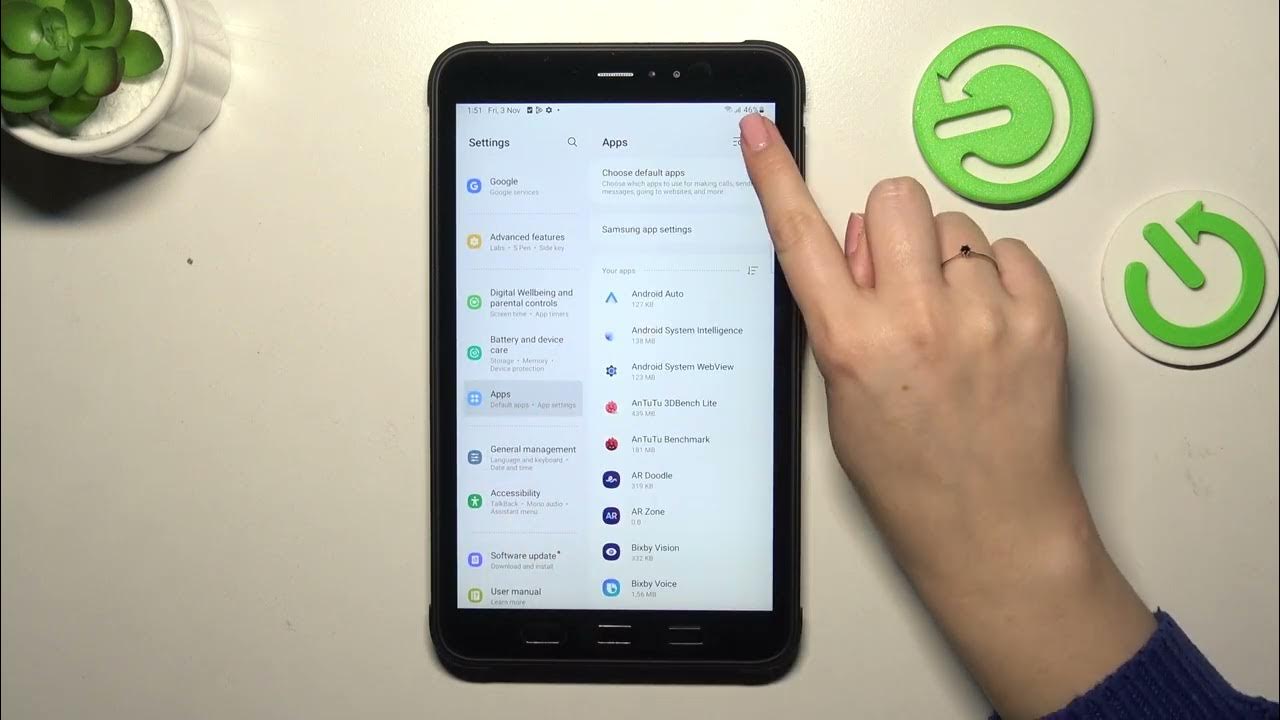 Video thumbnail for How to Reset App Preferences on SAMSUNG Galaxy Tab Active 3?