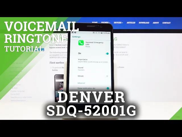 Video thumbnail for Voicemail Notifications - DENVER SDQ-52001G & Change Voicemail Settings