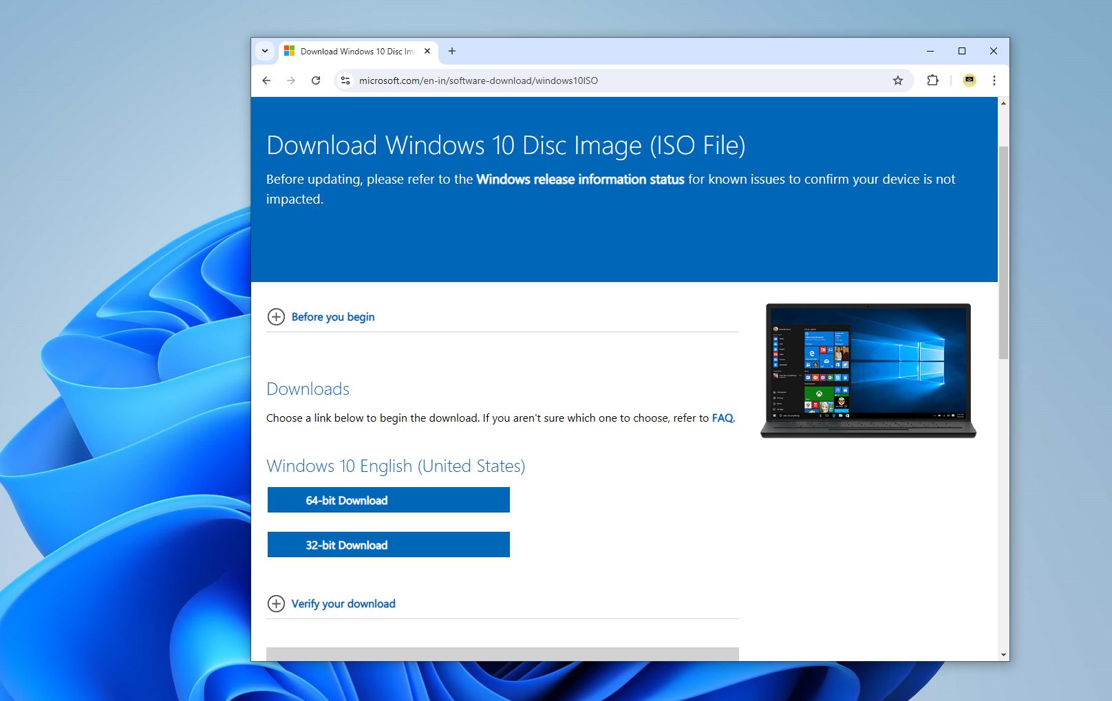 'Video thumbnail for Download Latest Windows 10 or Windows 11 ISO directly from Microsoft server'
