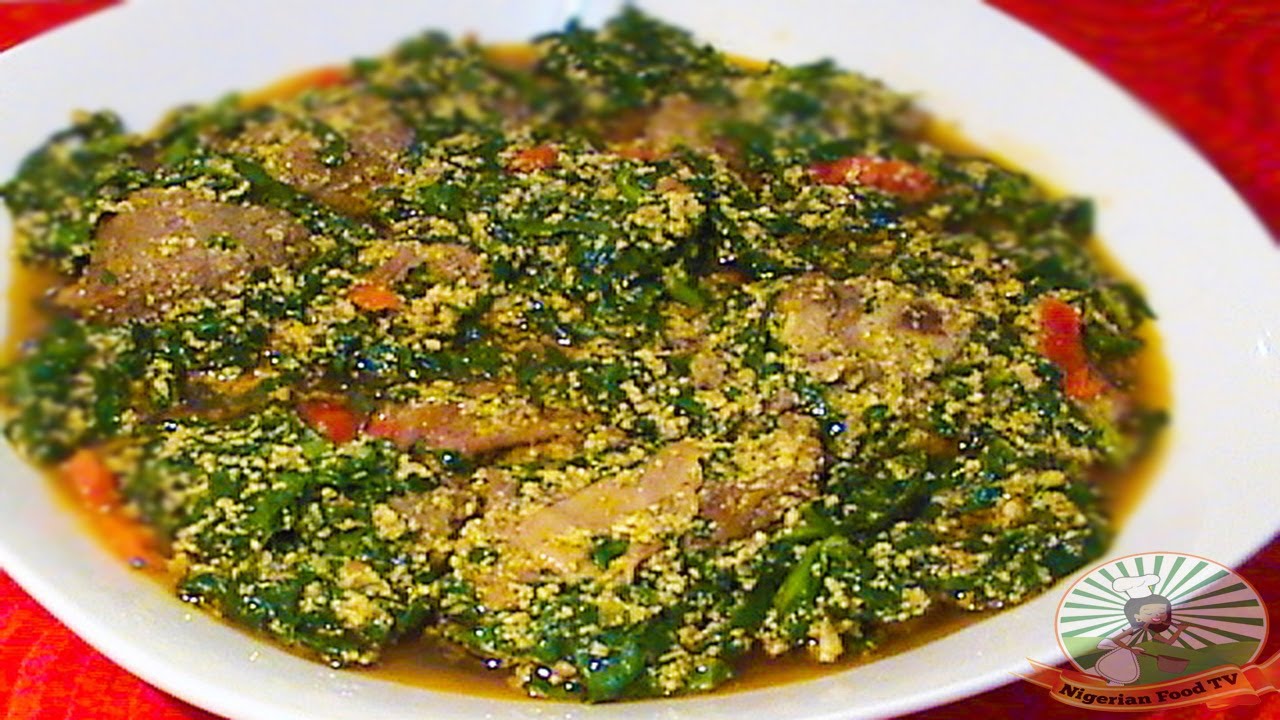 Video thumbnail for Nigerian Egusi Soup with Fresh Fish & Spinach (Obe Efo Elegusi / Ofe Egusi)| Nigerian Food Recipes